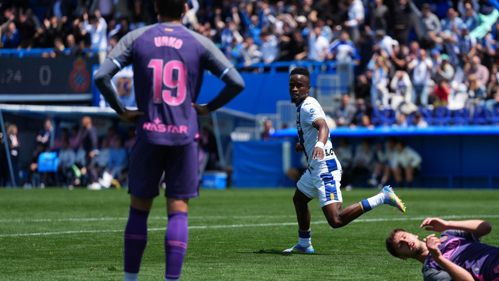 Cissé ha marcat el primer dels gols del Leganés contra l'Espanyol