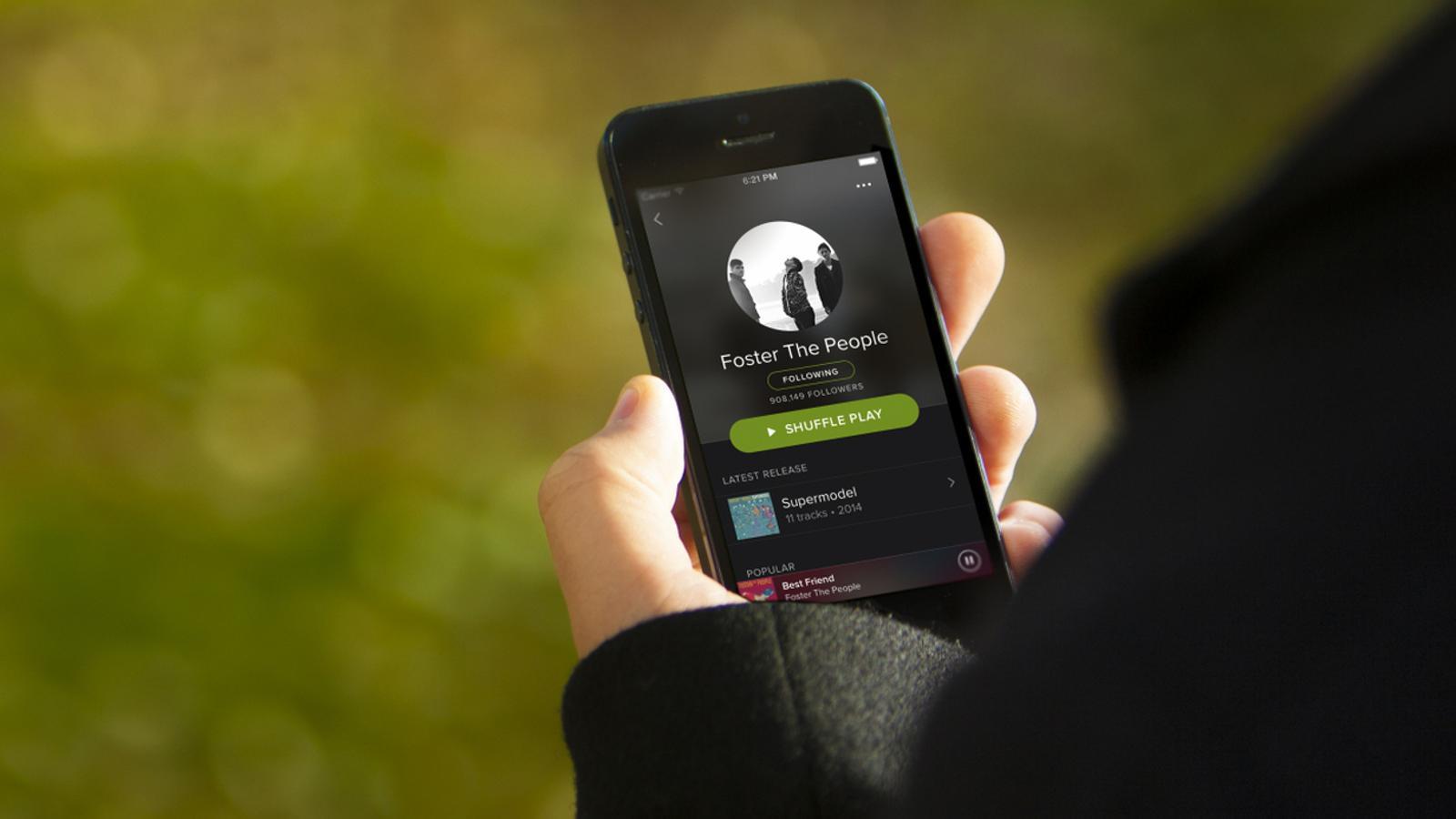 L'aplicació mòbil de Spotify. / SPOTIFY